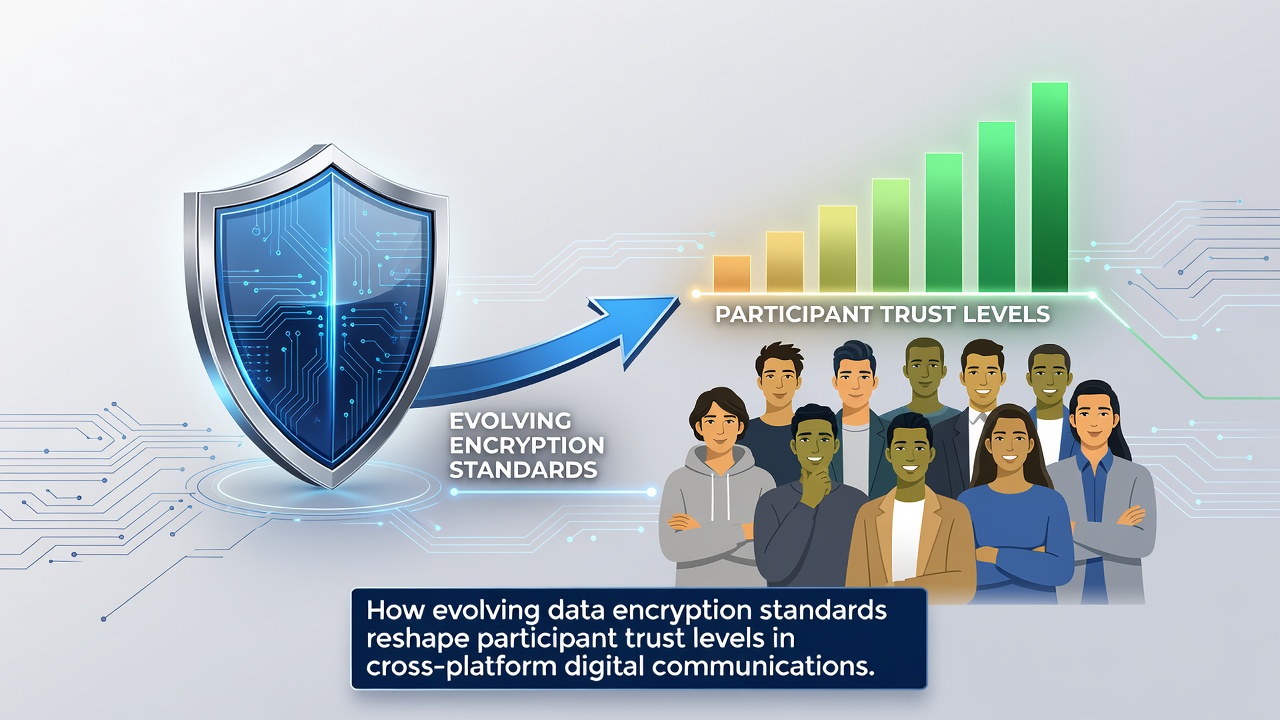 Analytics dashboard displaying encryption compliance metrics and player trust indicators during August 2026 peak hours
