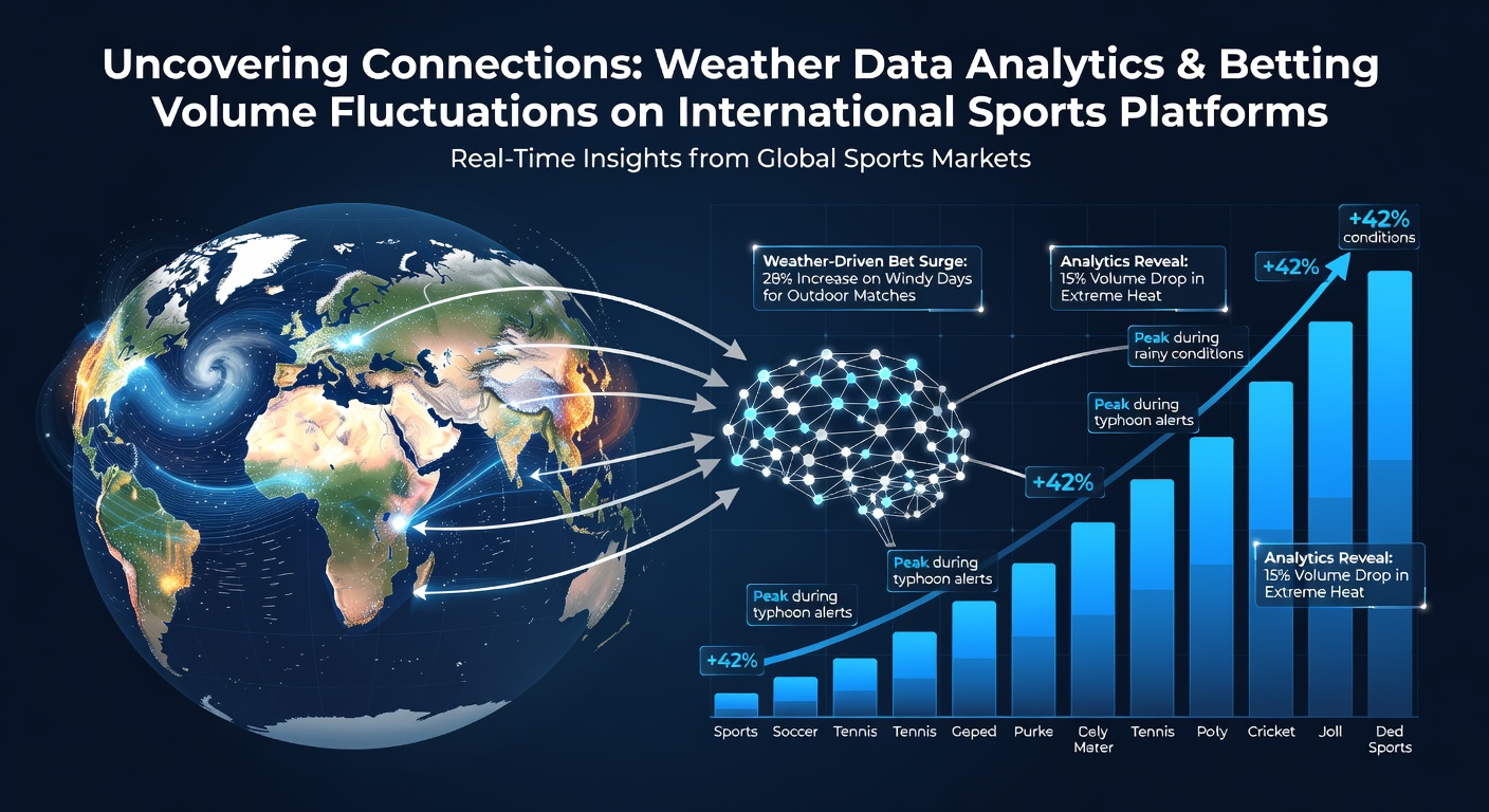 Weather data dashboard integrated with international sports betting volume tracking tools